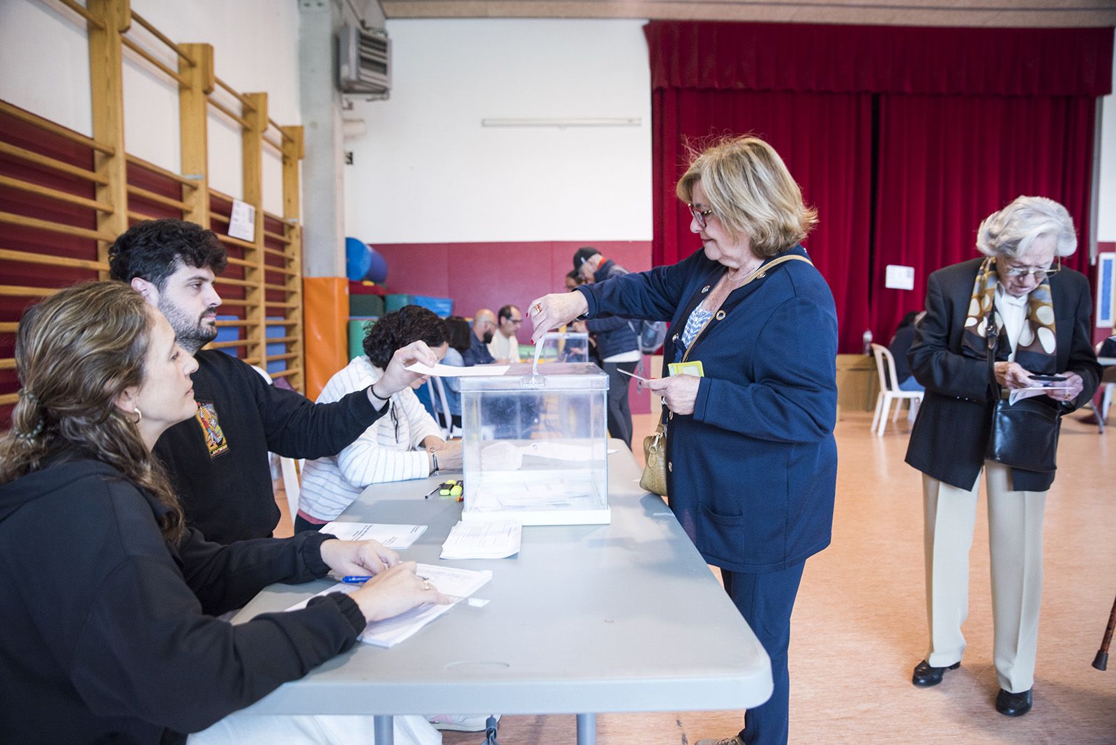 Seu electoral Escola Gerbert d’Orlach. FOTO: Bernat Millet.