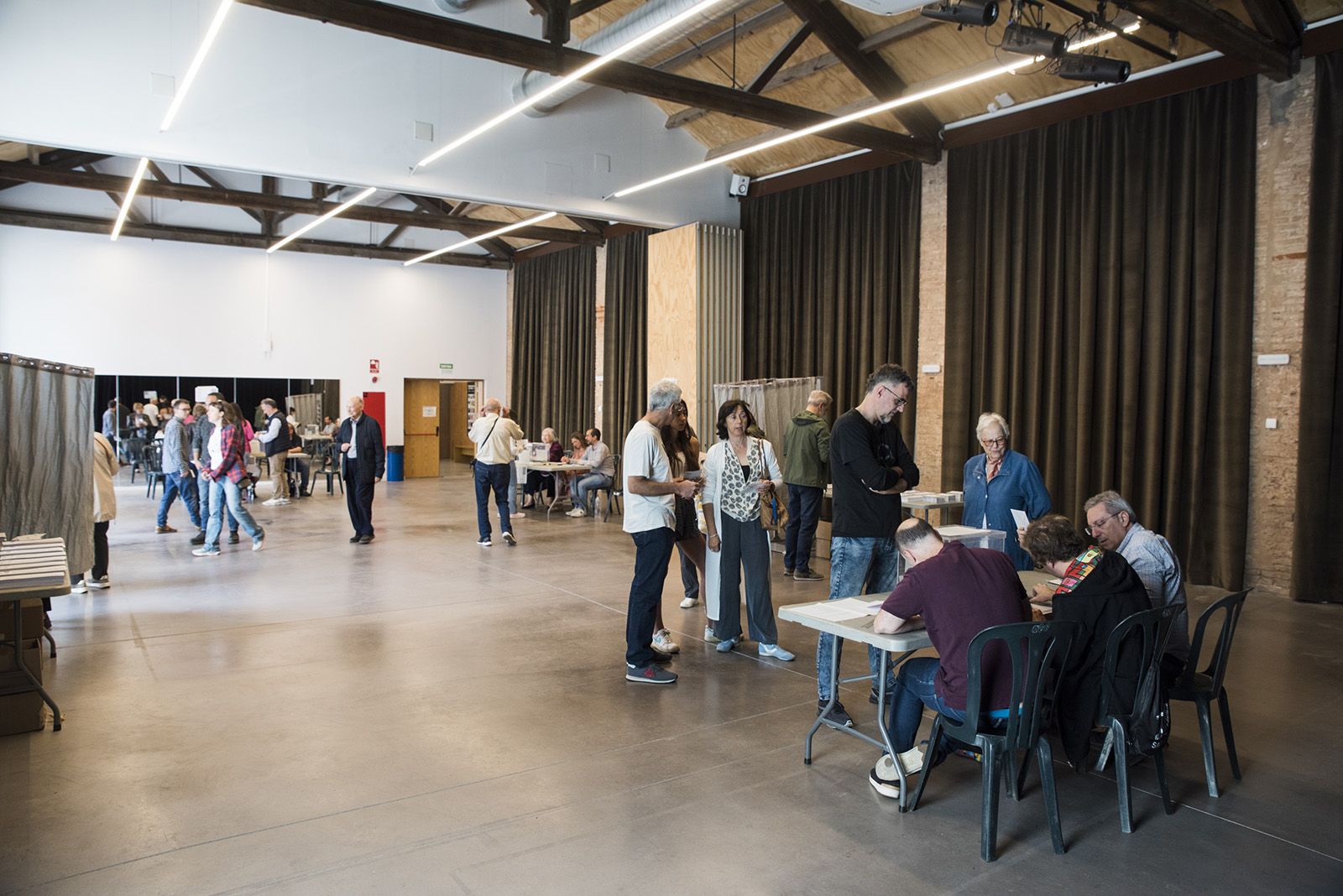 Seu electoral Teatre La Unió. FOTO: Bernat Millet.