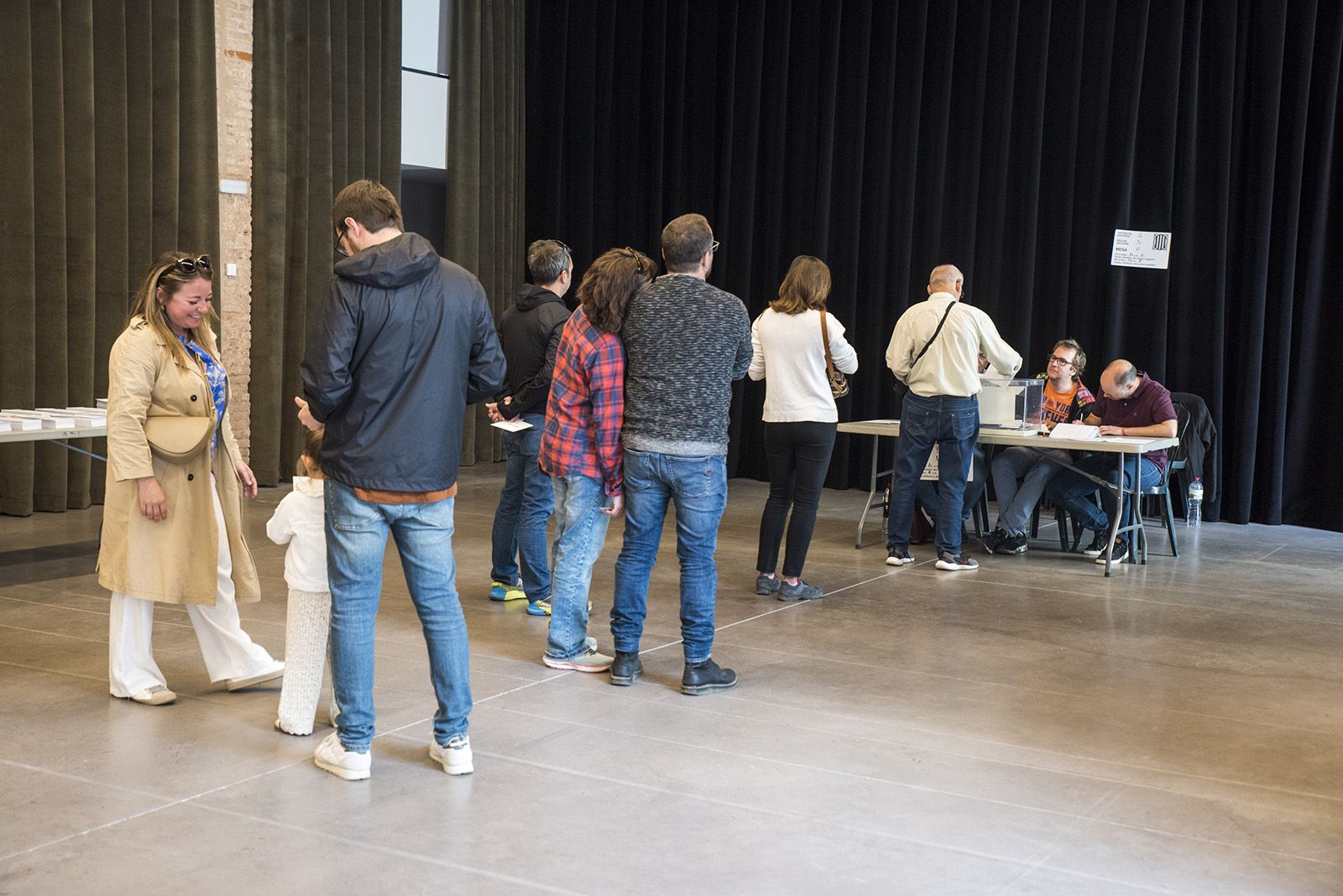 Seu electoral Teatre La Unió. FOTO: Bernat Millet.