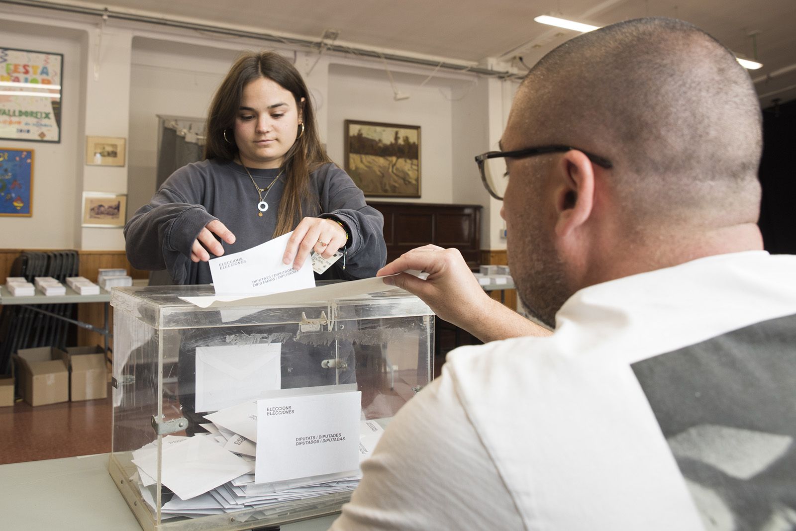 Seu electoral Casalet de Valldoreix. FOTO: Bernat Millet.