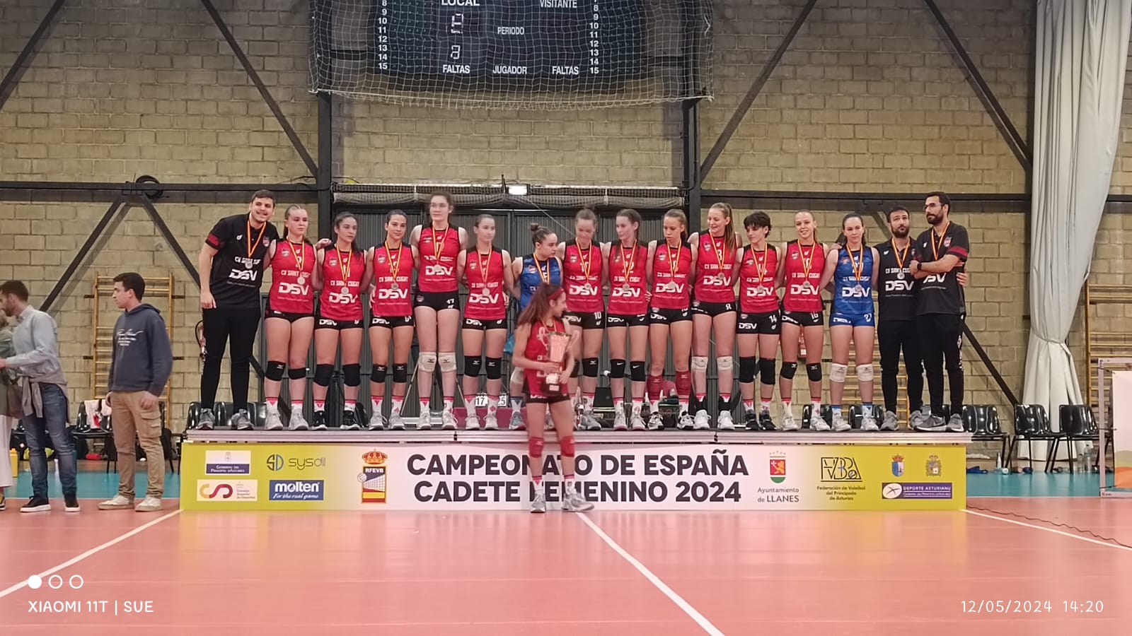 El Volei Sant Cugat obté la segona plaça en el Campionat d’Espanya cadet. Foto: Cedida