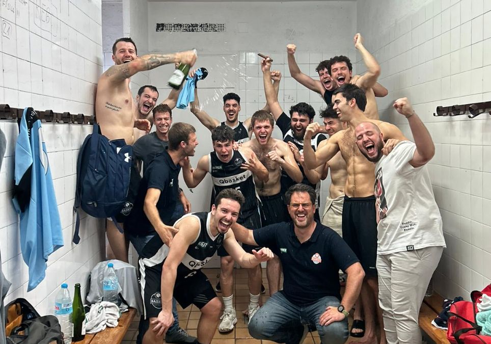 El masculí del Qbasket Sant Cugat guanya i continua sent equip de 2a Catalana. FOTO: Cedida