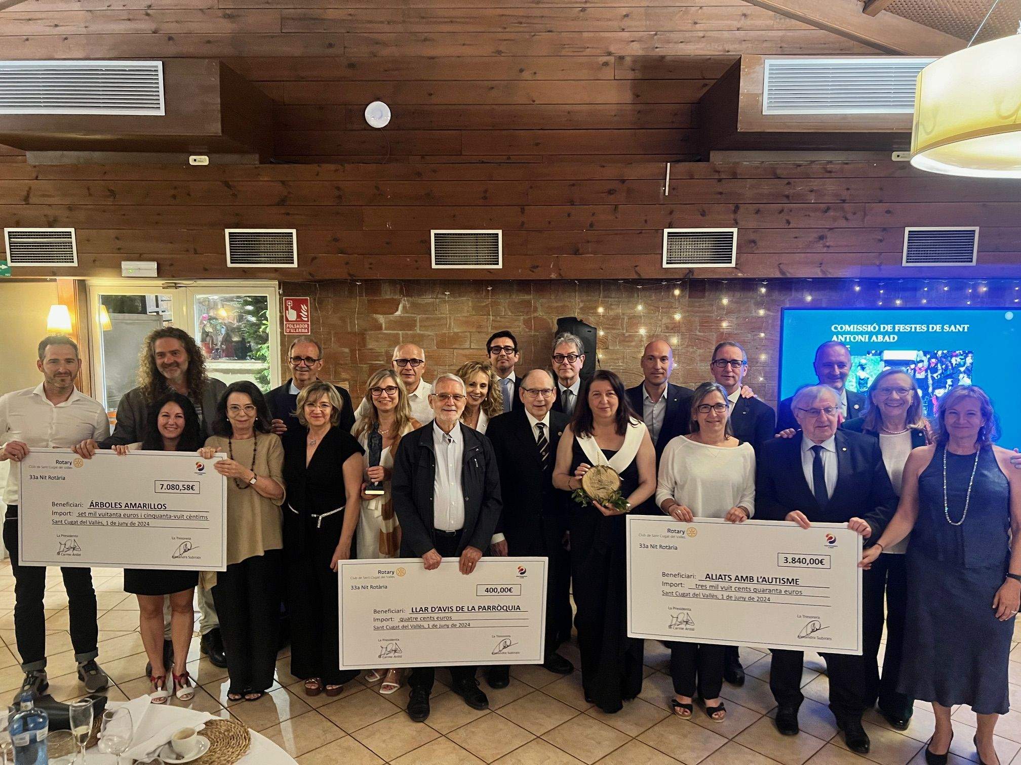 La celebració de la 33a Nit Rotària de Sant Cugat FOTO: TOT