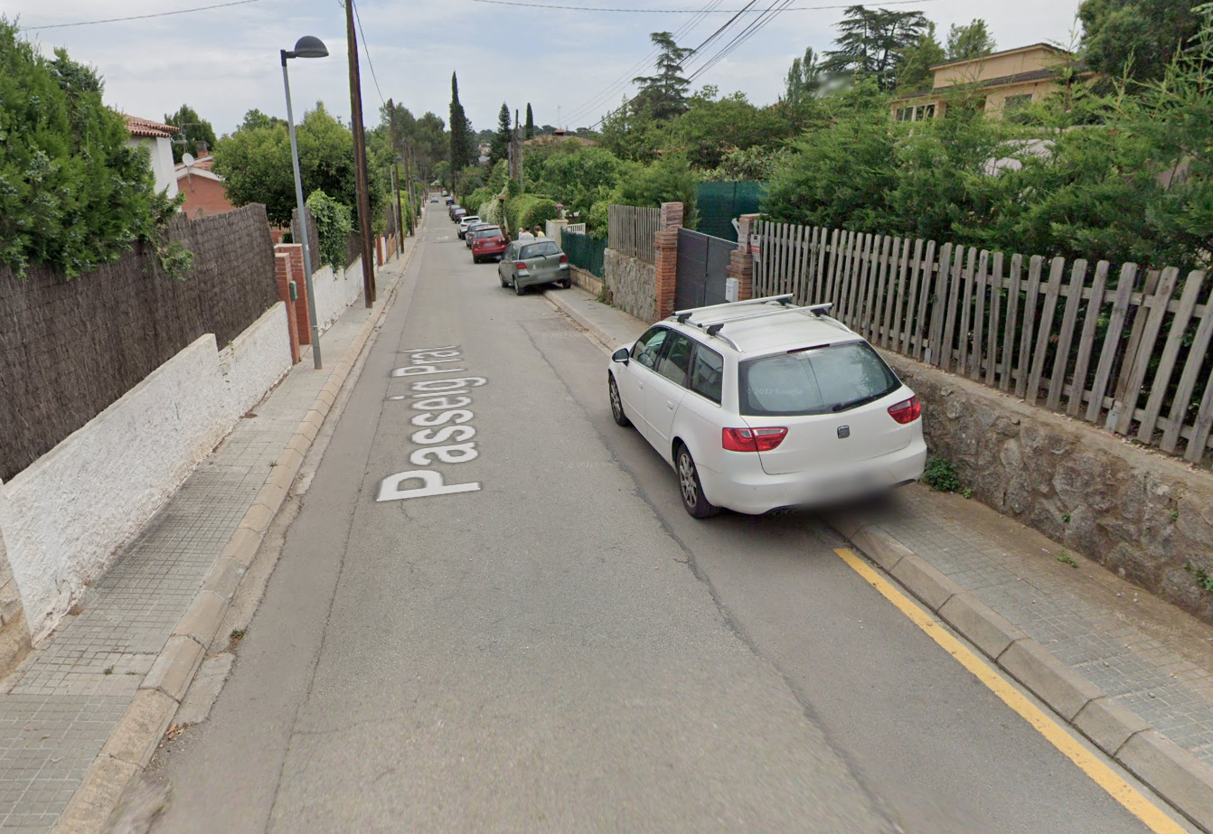El passeig del Prat, al barri de Can Monmany de Valldoreix FOTO: Google Maps