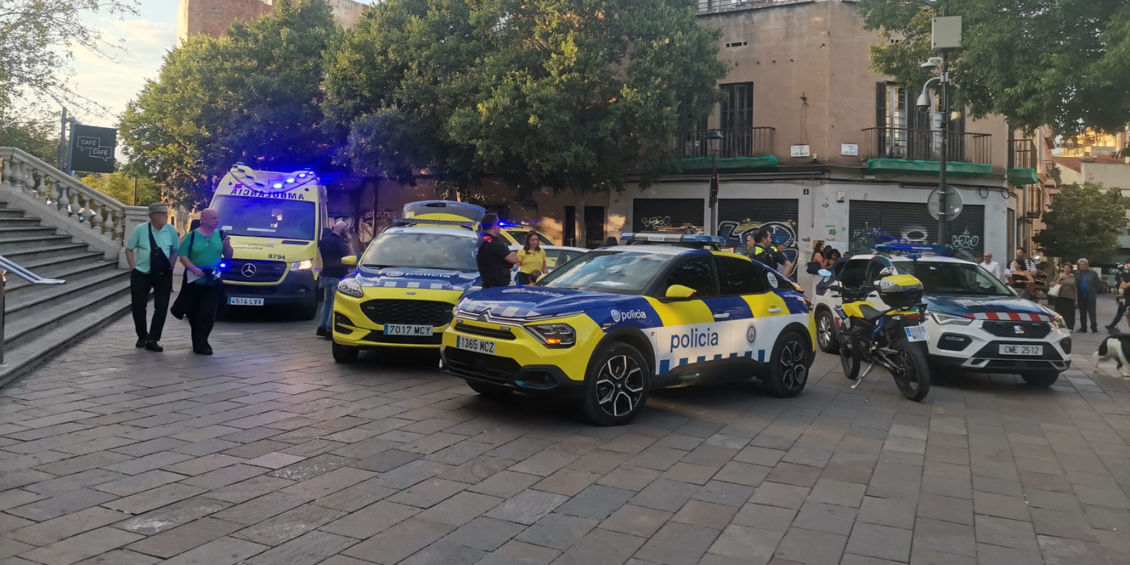 El moment de l'actuació policial FOTO: TOT Sant Cugat