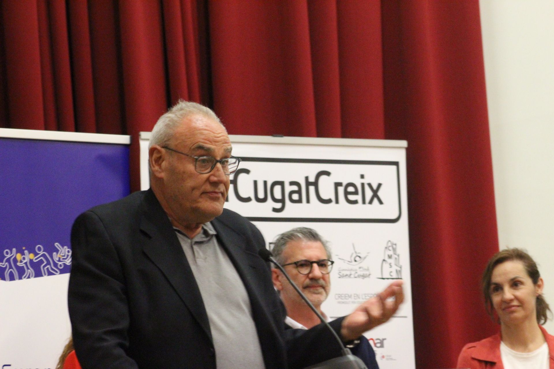 Miquel Martínez, president de SantCugatCreix, durant la celebració del 10è aniversari de l'entitat. FOTO: Nielo Ballart