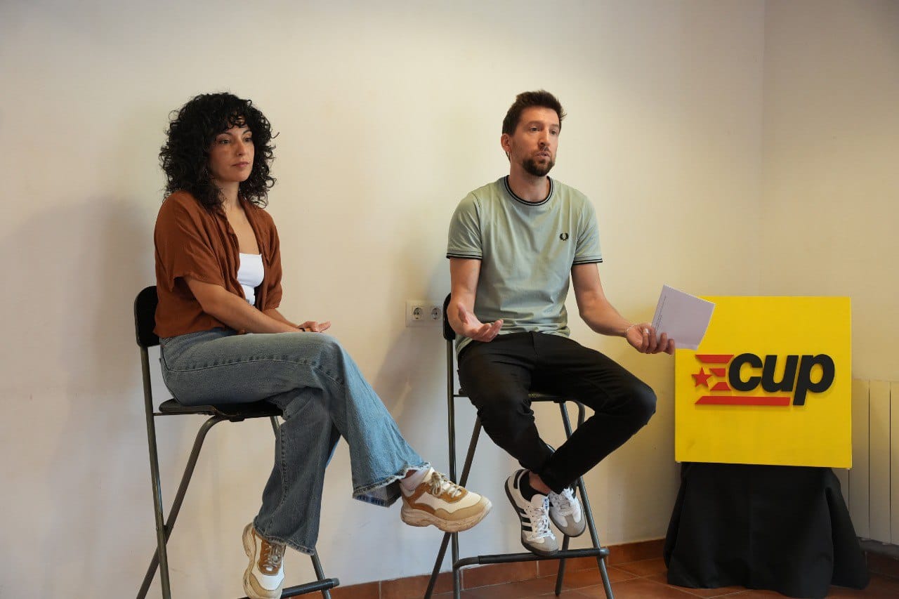 Ariadna Sierra i Marco Simarro, regidors de la CUP Sant Cugat. FOTO: CUP