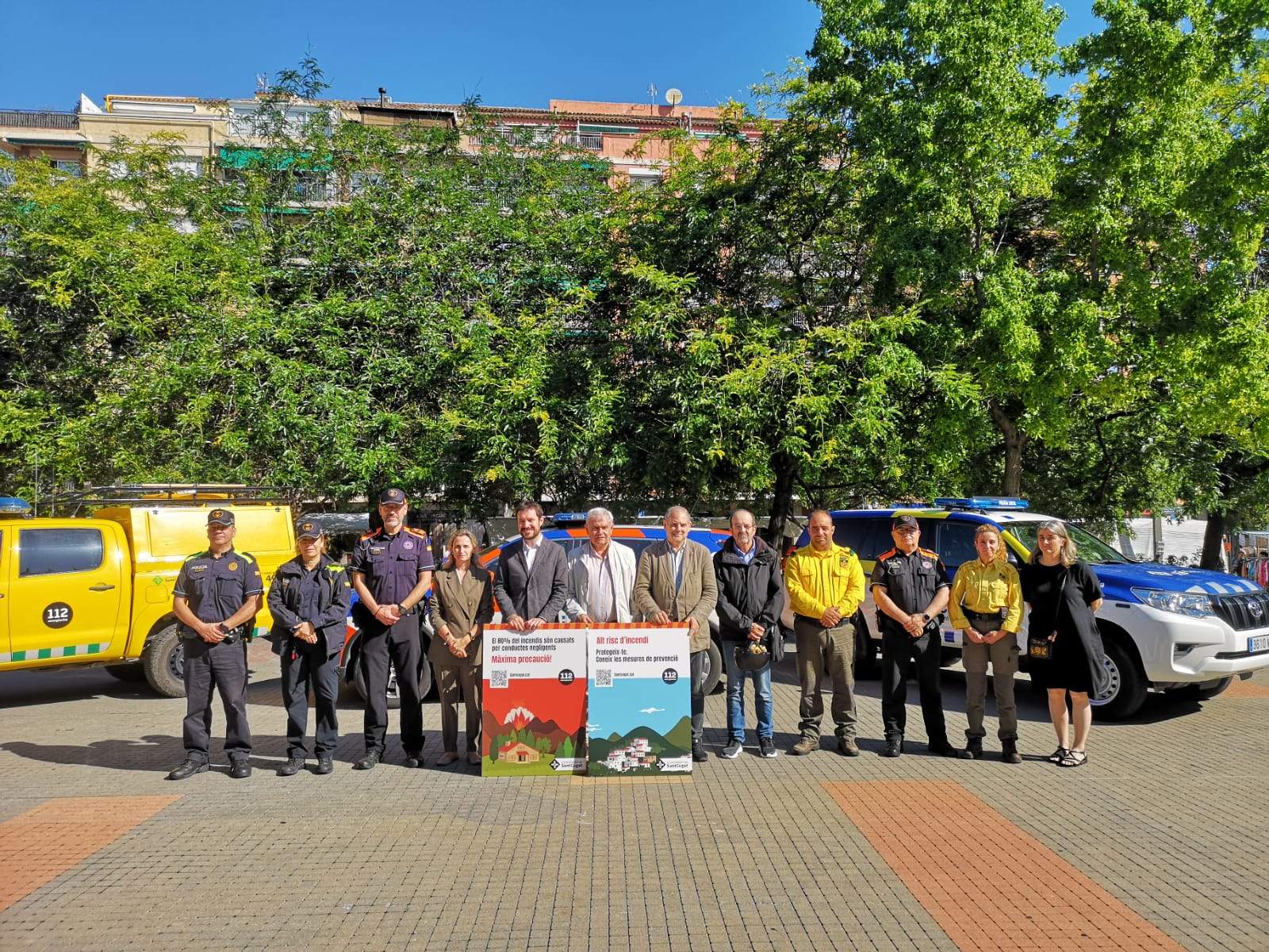 Presentació de la campanya de prevenció d'incendis de Sant Cugat FOTO: Ajuntament