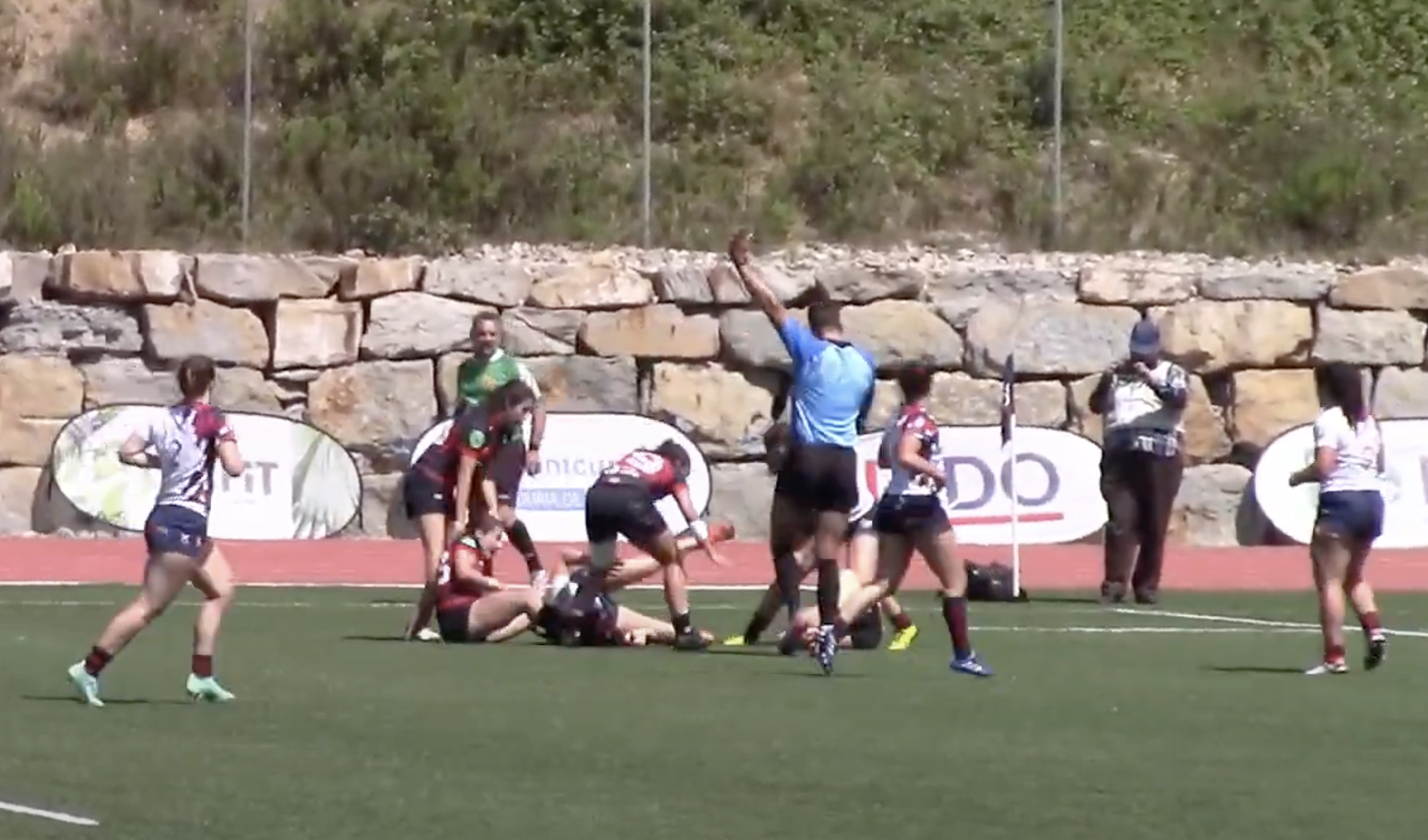 Un moment del partit FOTO: Club Rugby Sant Cugat