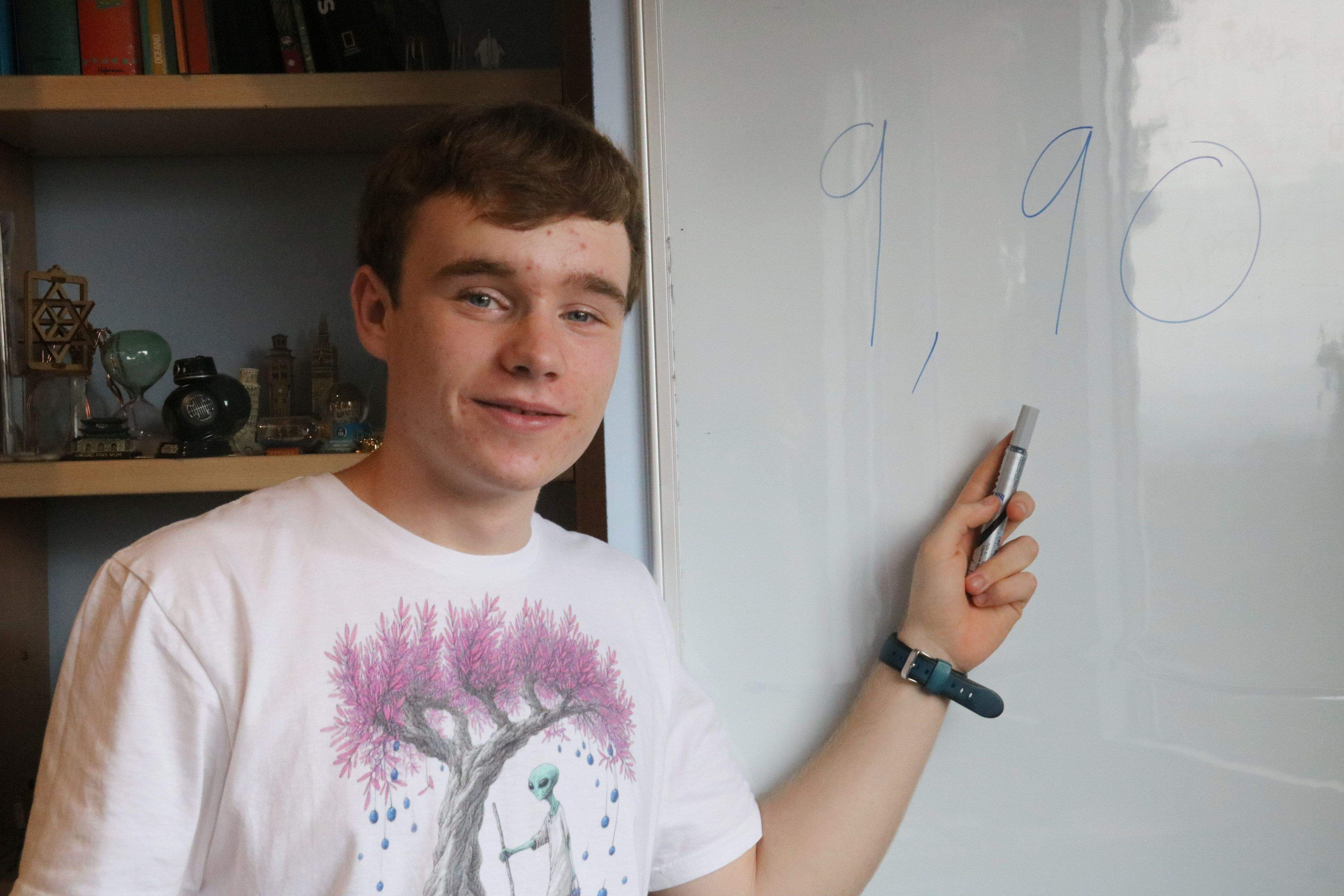 Eric Mateu, el santcugatenc amb la nota més alta de la Prova d'Accés a la Universitat de Catalunya. FOTO: ACN