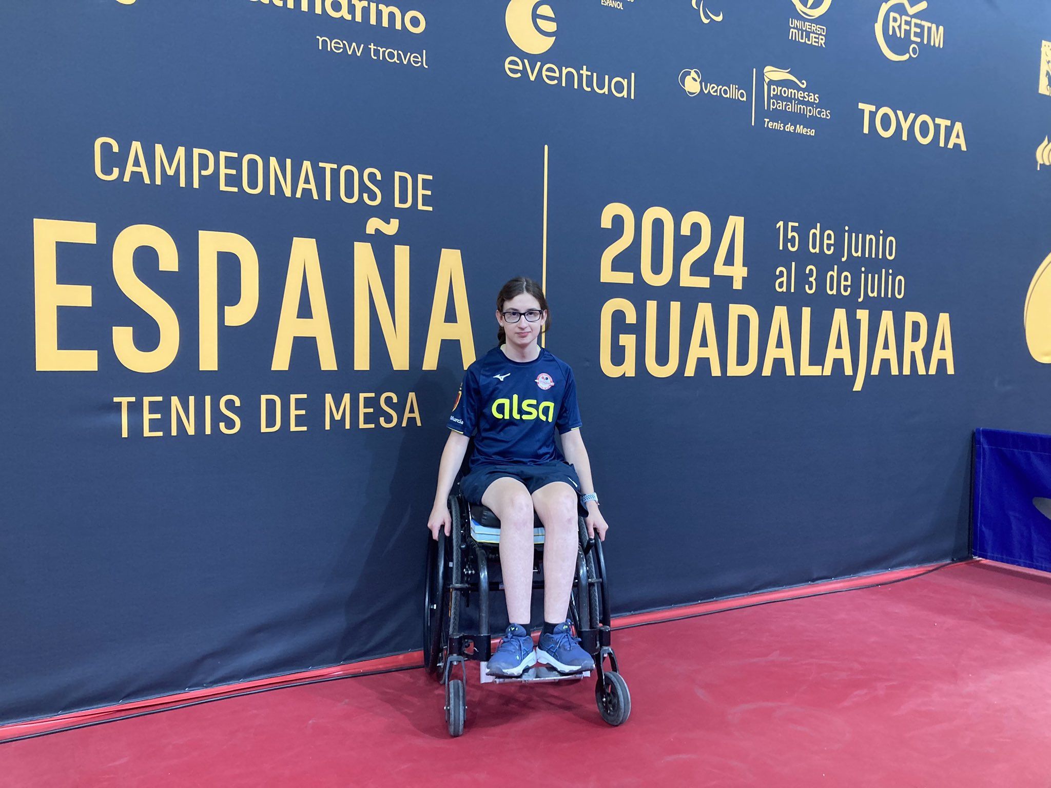 Ariadna Ardévol en el Campionat d'Espanya de tennis taula. FOTO: Cedida