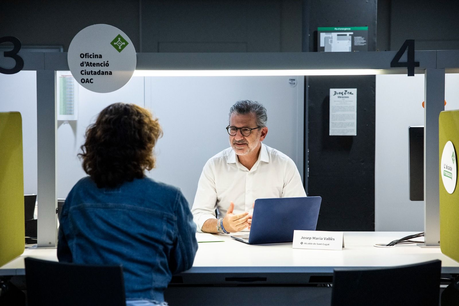 Una sessió anterior de L'alcalde t'escolta FOTO: Ajuntament de Sant Cugat