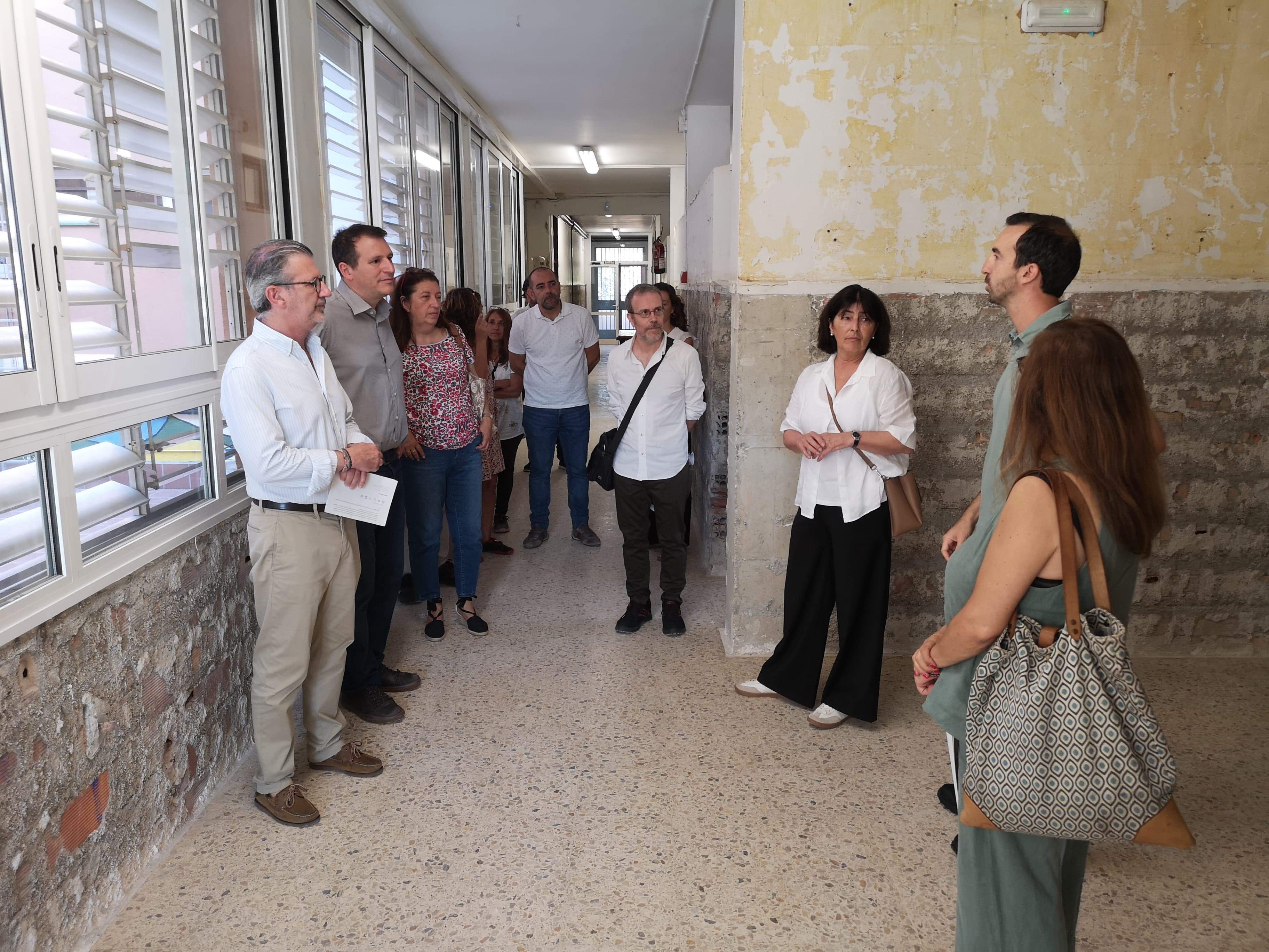 Visita a les obres de l'Escola la Floresta FOTO: Ajuntament