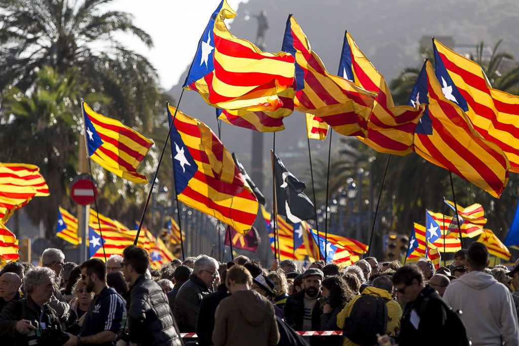 Manifestació independentista. FOTO: Cedida per Assemblea Nacional Catalana