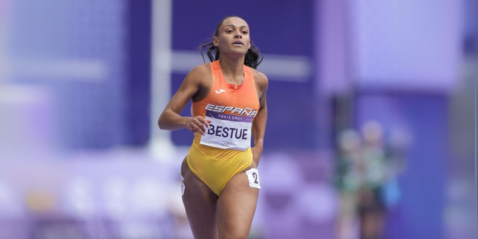 Jaël Bestué a la repesca dels 200 metres llisos FOTO: Federació Catalana d'Atletisme