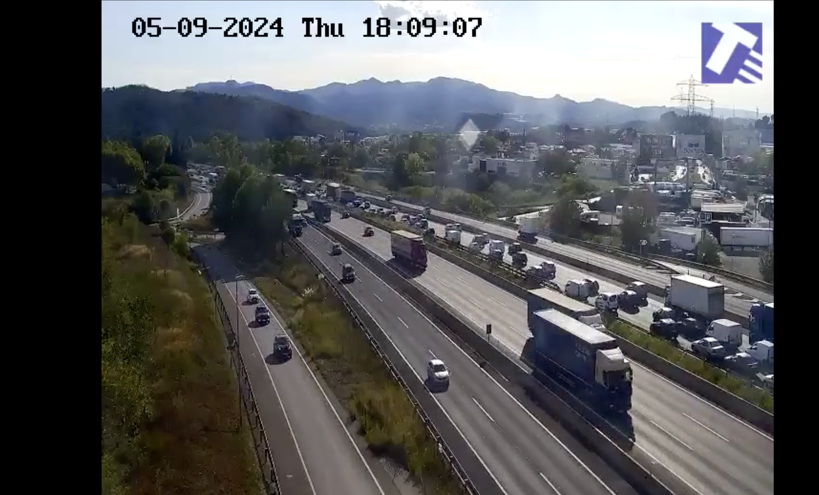 Les cues a l'AP-7 a causa de l'accident FOTO: SCT