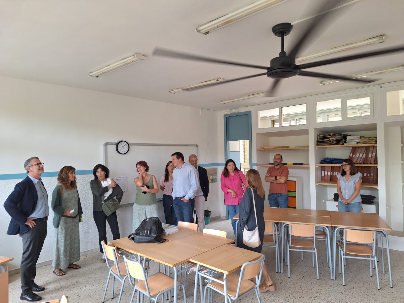 Visita a les obres de L'Escola La Floresta FOTO: Ajuntament