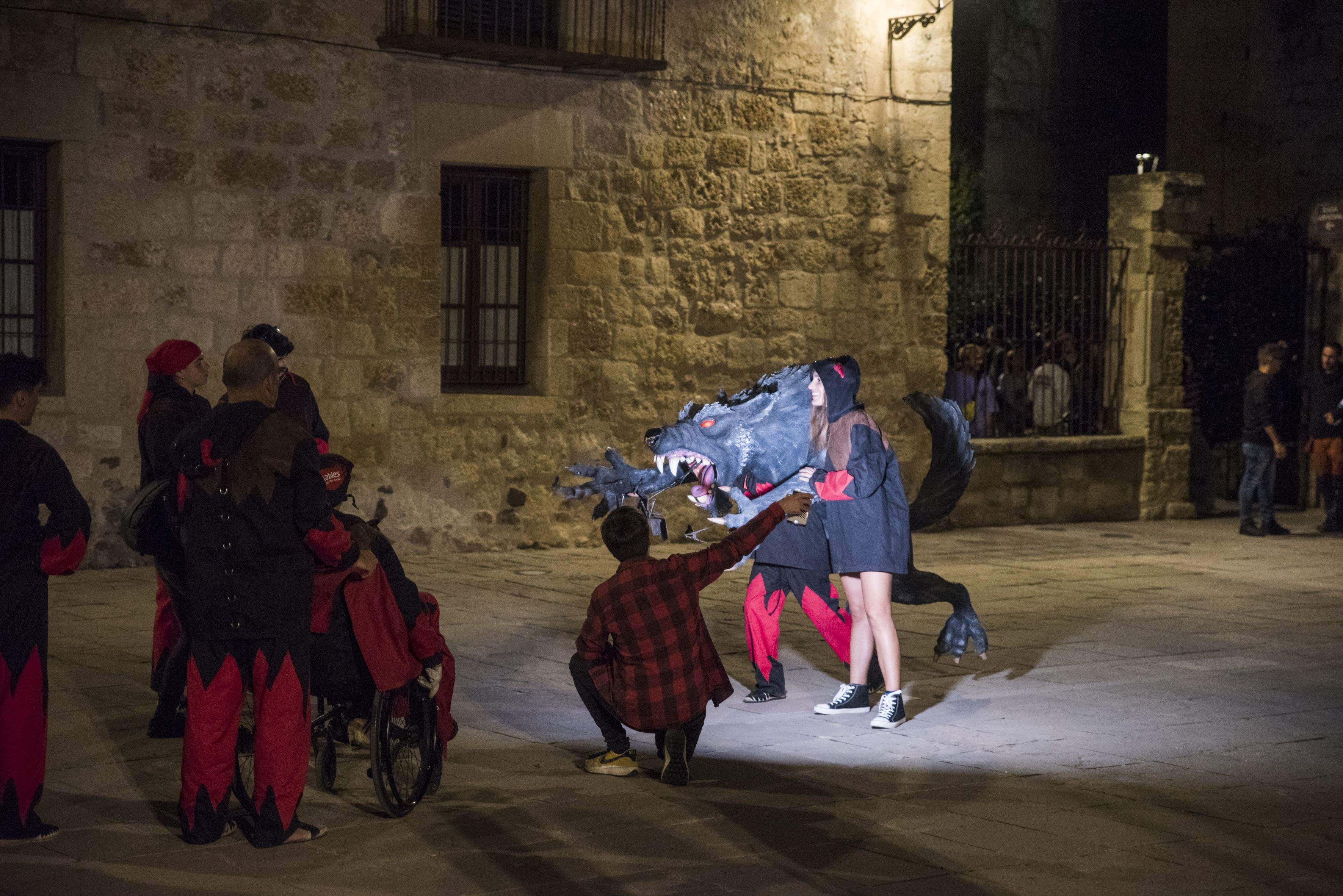 Un moment del rodatge a la Llotgeta del Monestir FOTO: Bernat Millet (TOT Sant Cugat)