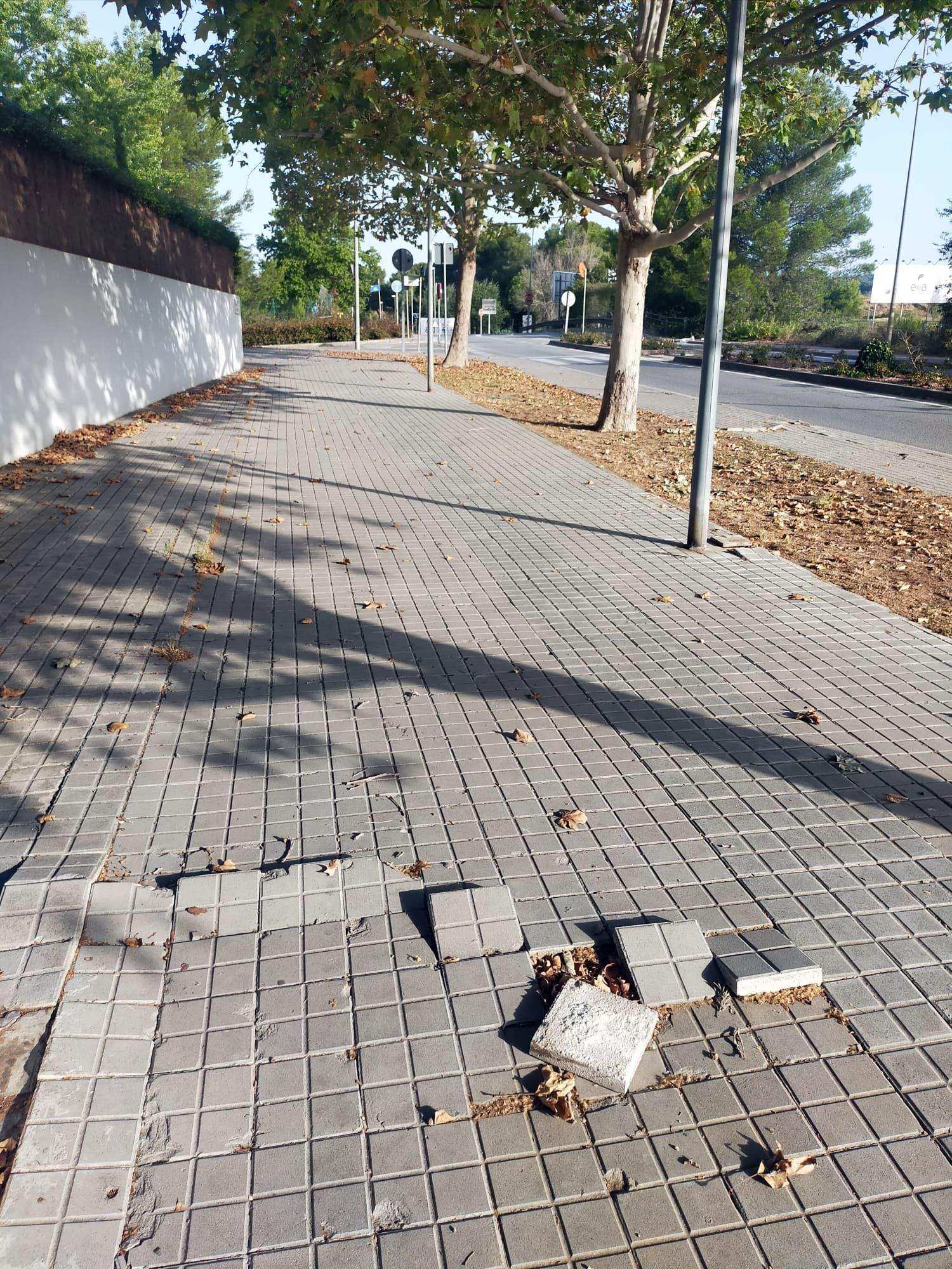 Vorera de l'Avinguda de Roquetes. FOTO: Amparo Blanco
