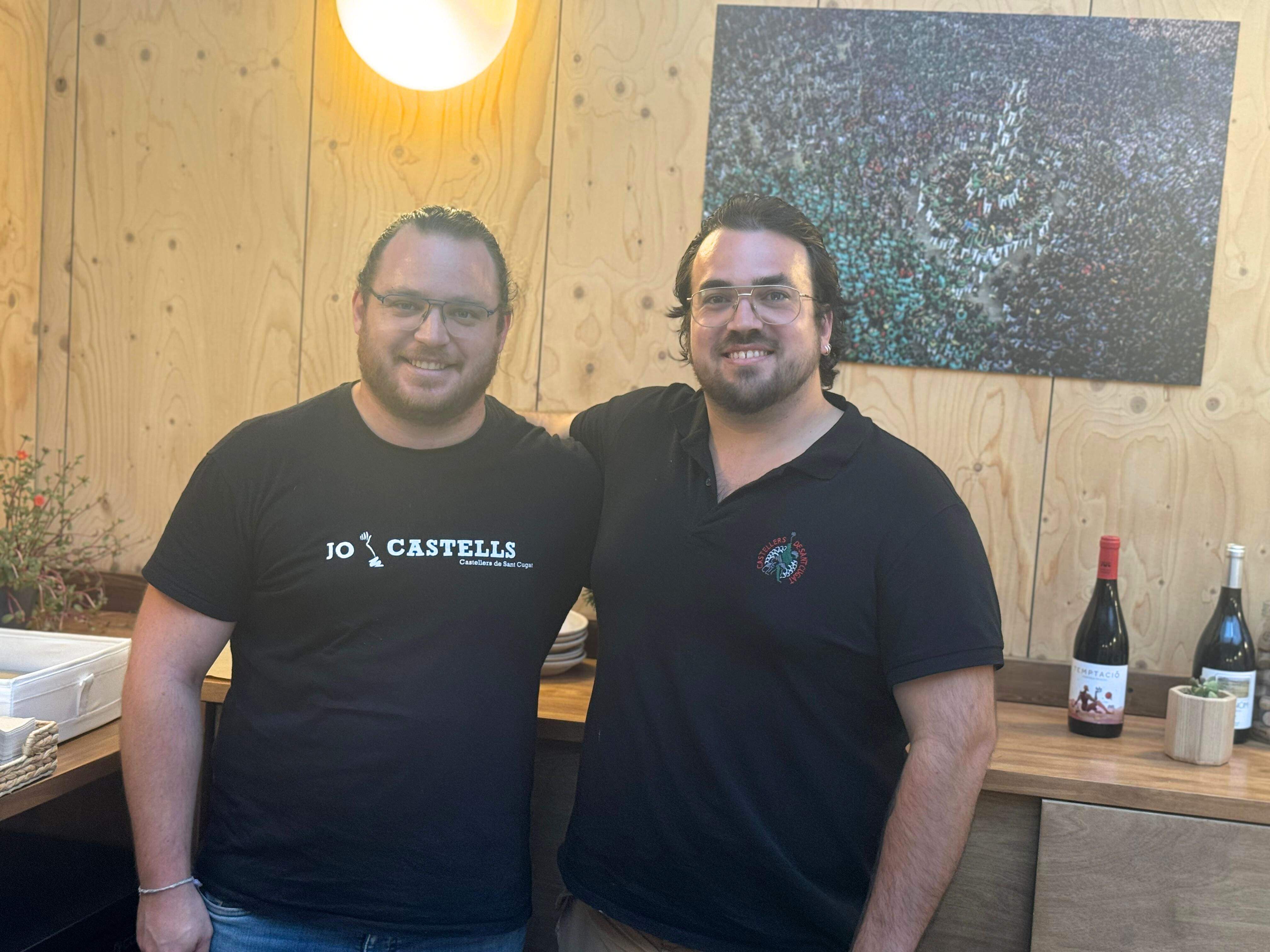 Víctor Biete, president dels Gausacs, i Santi Pie, cap de colla FOTO: TOT Sant Cugat