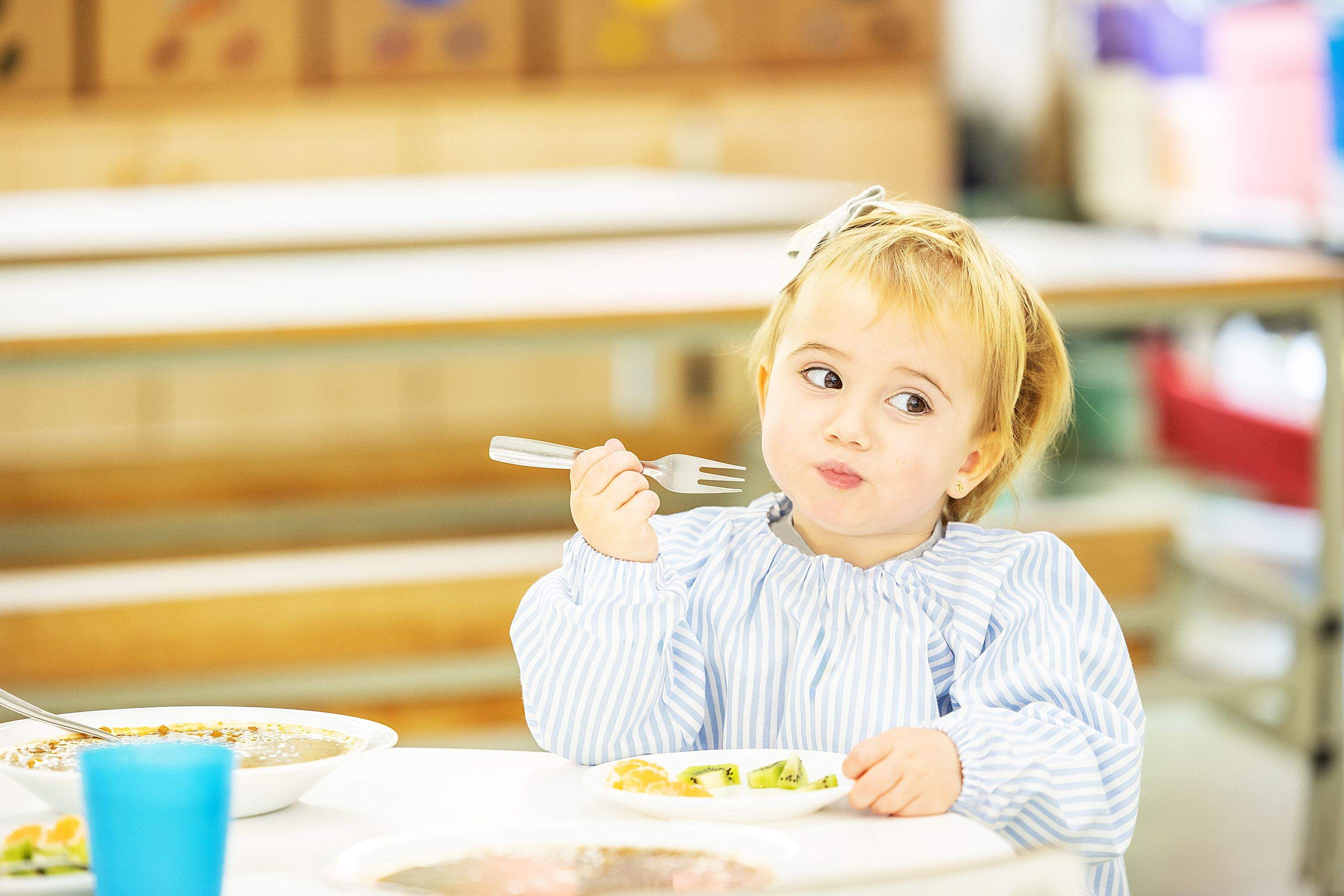 L’escola bressol fomenta una dieta saludable en nens de 0-3 anys. FOTO: Cedida