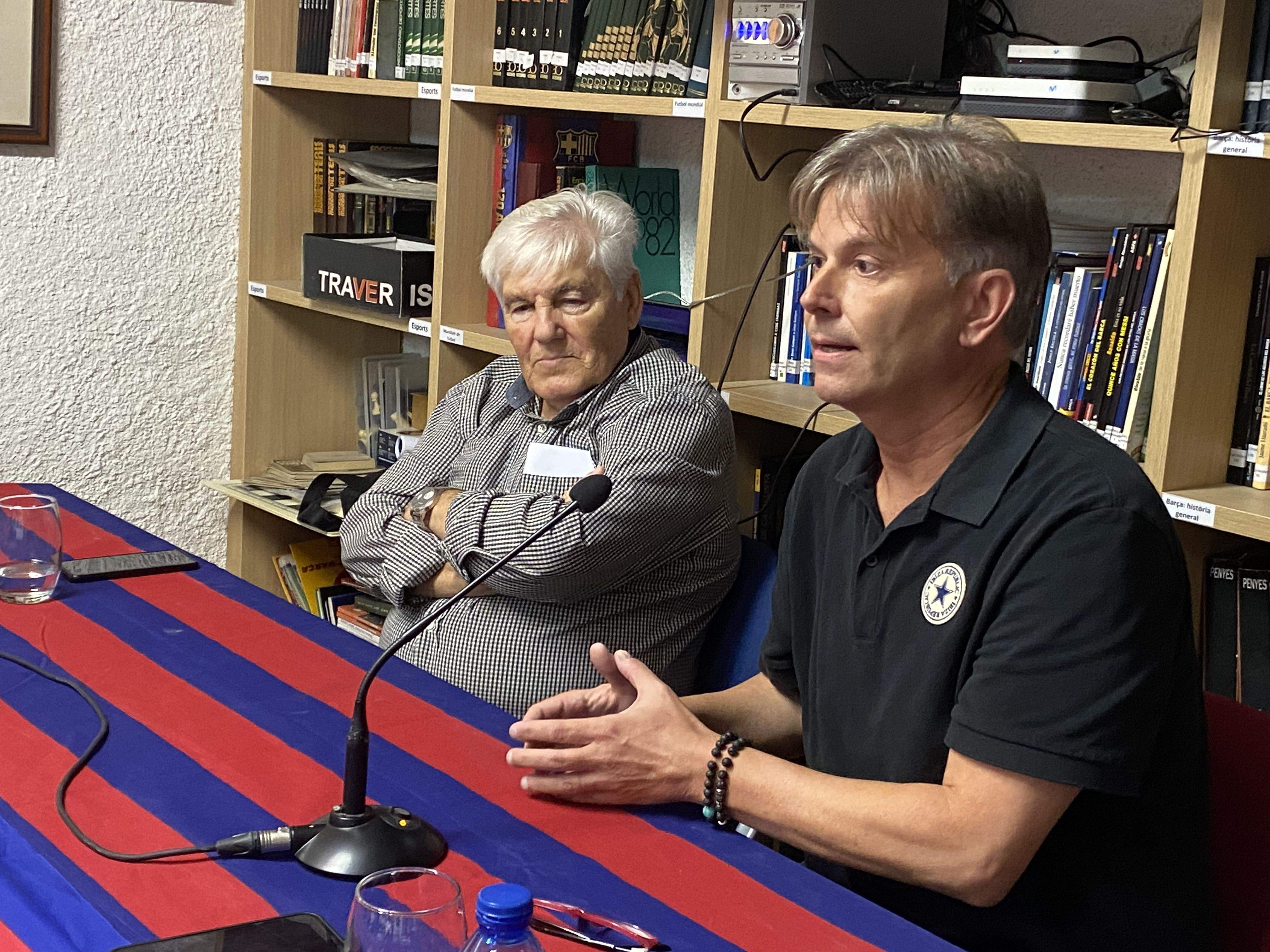 El periodista David Bernabeu. FOTO: Penya Blaugrana de Sant Cugat