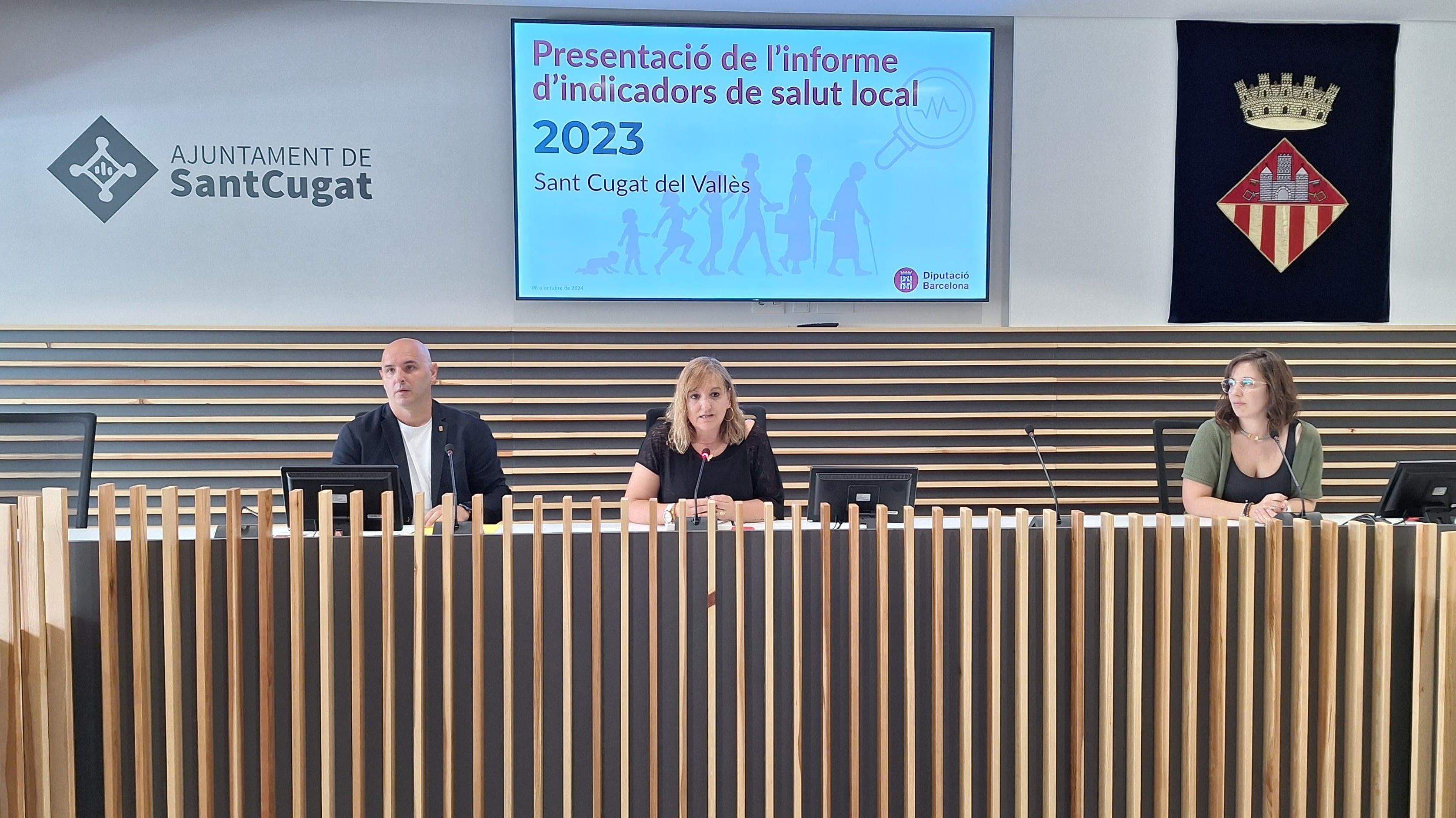 Presentació de l'informe d'Indicadors de Salut Local de la Diputació de Barcelona a Sant Cugat. FOTO: Ajuntament