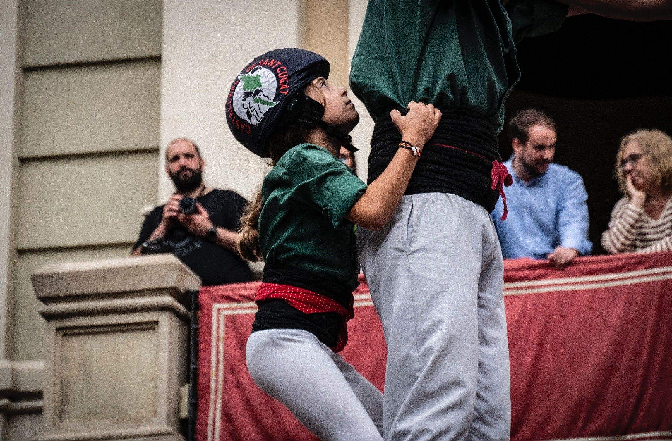 Canalla dels Castellers de Sant Cugat. FOTO: Castellers de Sant Cugat