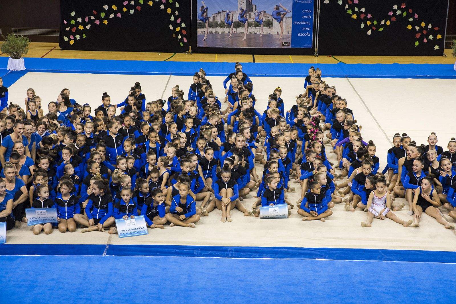 Presentació d'equips del Club Gimnàstica Rítmica i Estètica Sant Cugat. FOTO: Bernat Millet (TOT Sant Cugat)