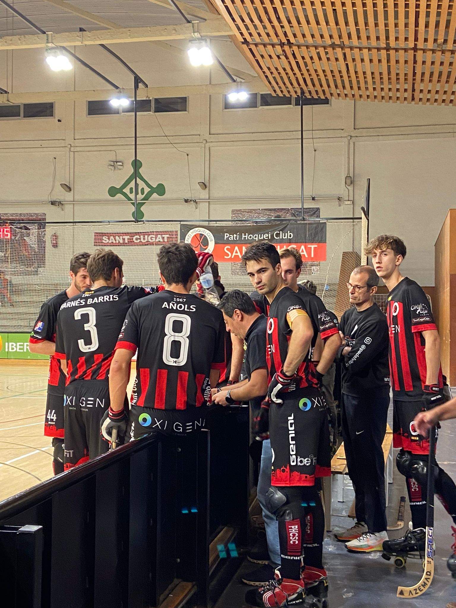 El PHC Sant Cugat en un partit de l'OK Lliga Plata. FOTO: Cedida