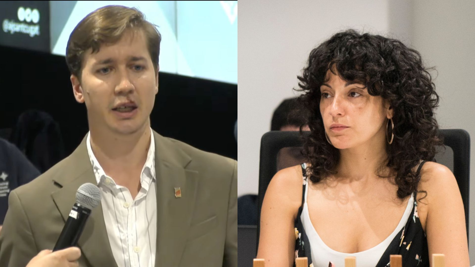 Josep Arcas (FOTO: Cedida per Cugat Mèdia) i Ariadna Sierra (FOTO: Bernat Millet)