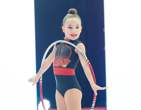 La gimnasta Chloe Pizarro del Club Muntanyenc Sant Cugat. FOTO: Cedida