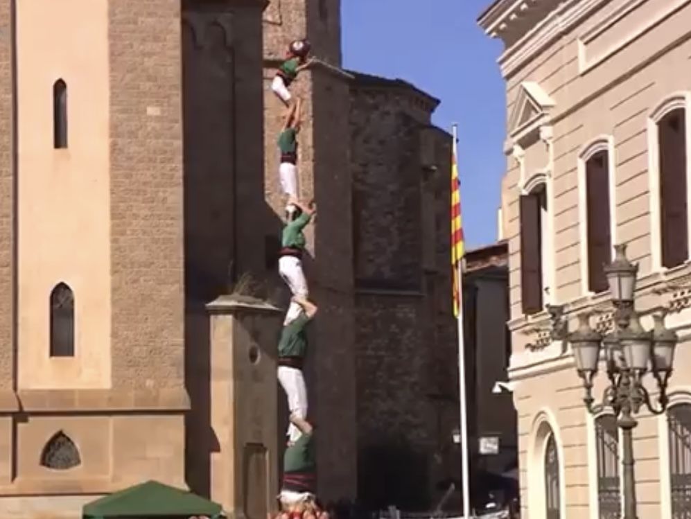Castellers de Sant Cugat. FOTO: Cedida per Castellers de Sant Cugat