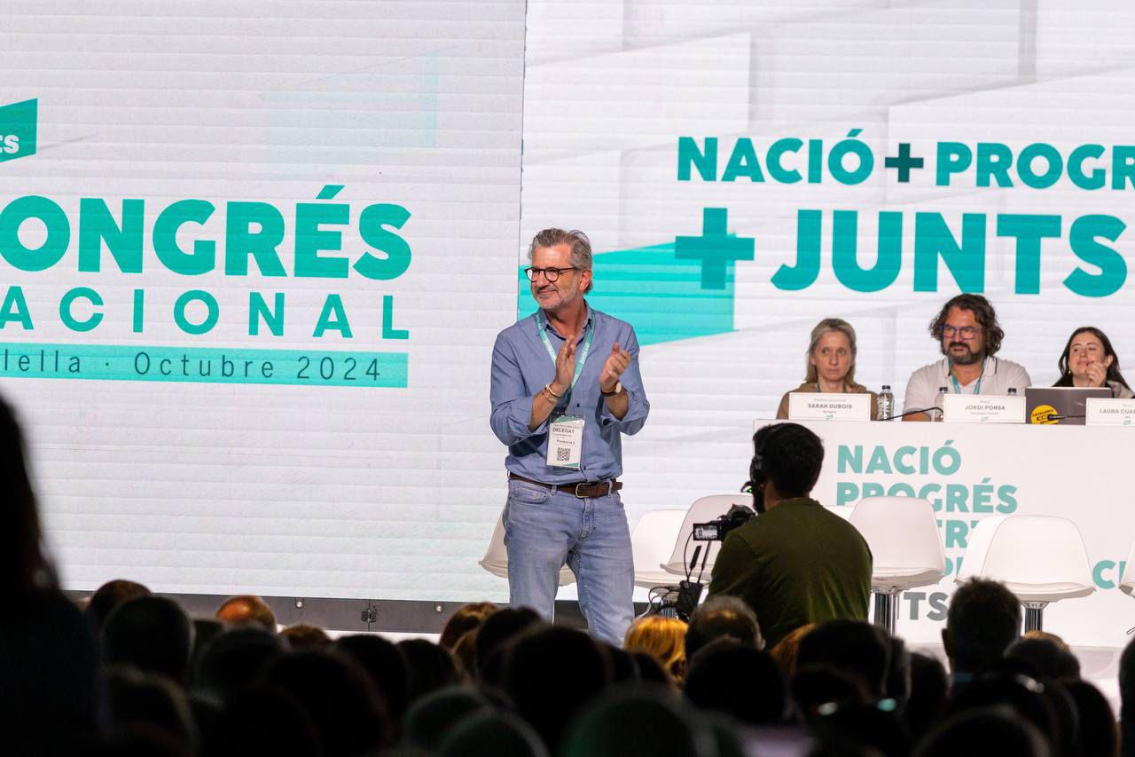Vallès durant el congrés nacional de Junts FOTO: Cedida
