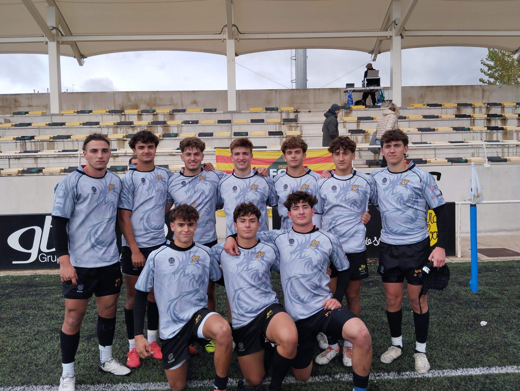 10 jugadors del Club de Rugby Sant Cugat van participar amb la selecció catalana sub-18 en la primera jornada del Campionat d'Espanya per a Seleccions Autonòmiques. FOTO: Cedida