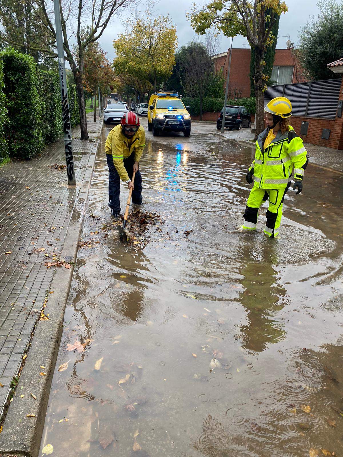 Un dels carrers afectat per la pluja FOTO: Ajuntament