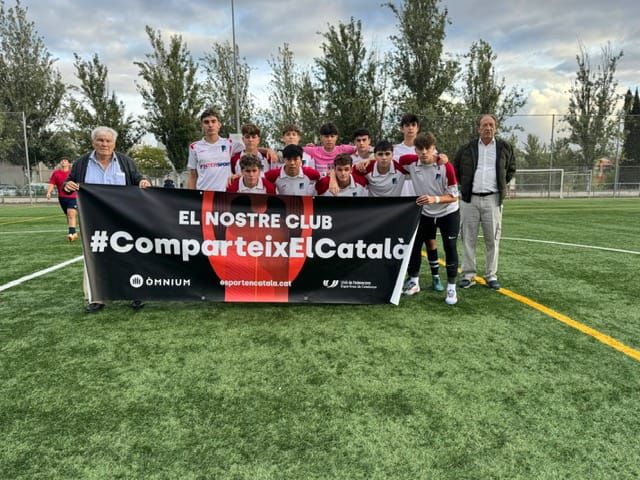 Català a l'esport. FOTO: Cedida per Òmnium Cultural Sant Cugat