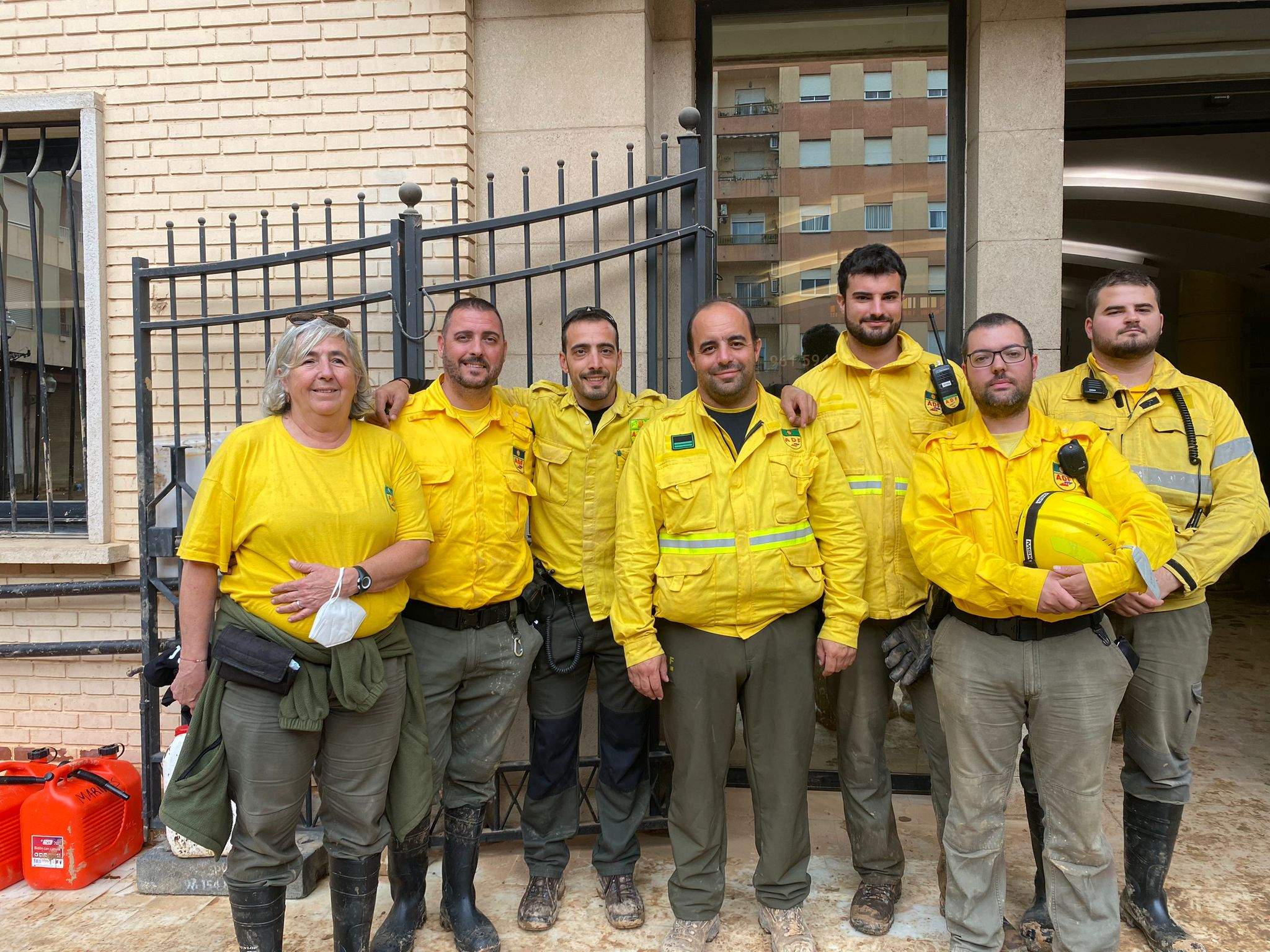 ADF Sant Cugat col·laborant a València. FOTO: Cedida