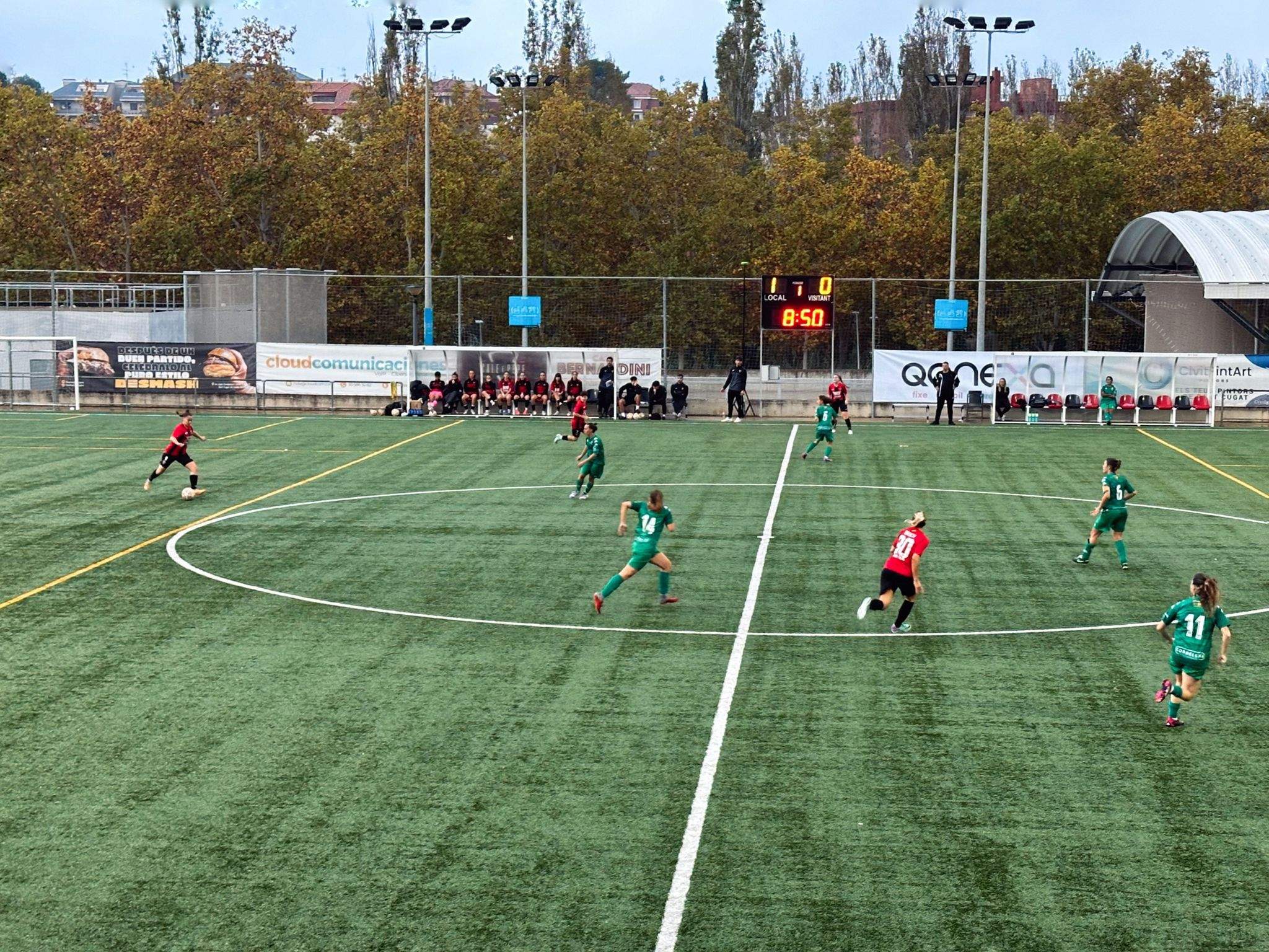 Partit del Sant Cugat Futbol Club contra el Cerdanyola Vallès F.C. FOTO: Lluna Fabregat