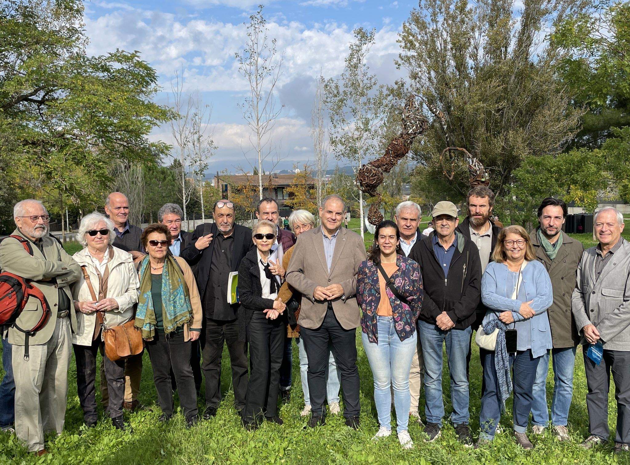 Inauguració de la Biennal d'Escultura FOTO: EMD Valldoreix