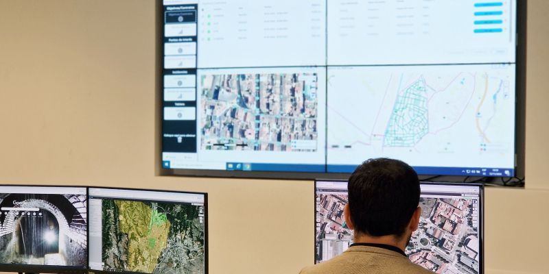 Centre d’operacions de les xarxes de drenatge urbà i clavegueram. FOTO: Cedida