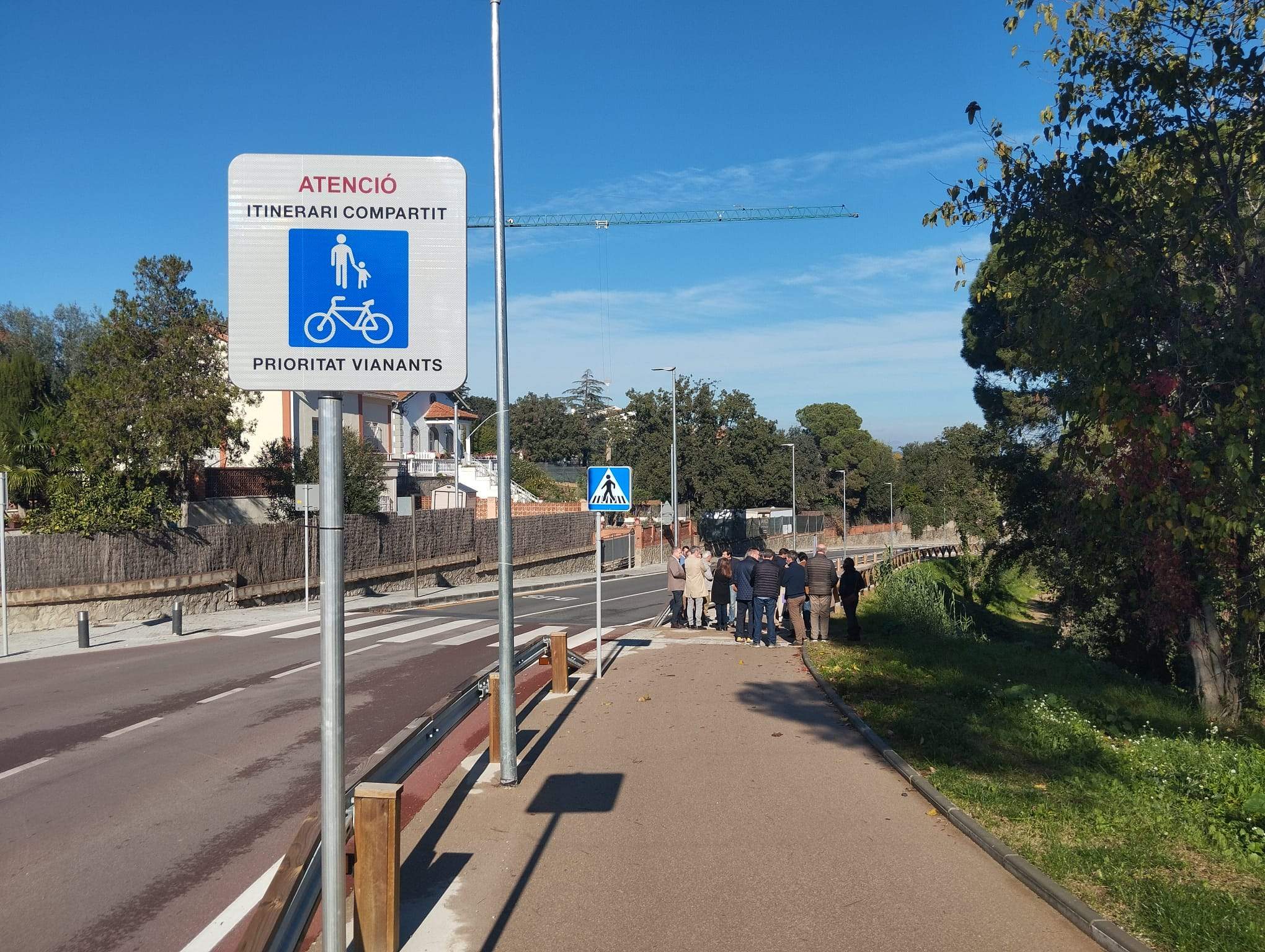 El nou itinerari per la carretera de Vallvidrera entre Valldoreix i La Floresta FOTO: TOT Sant Cugat