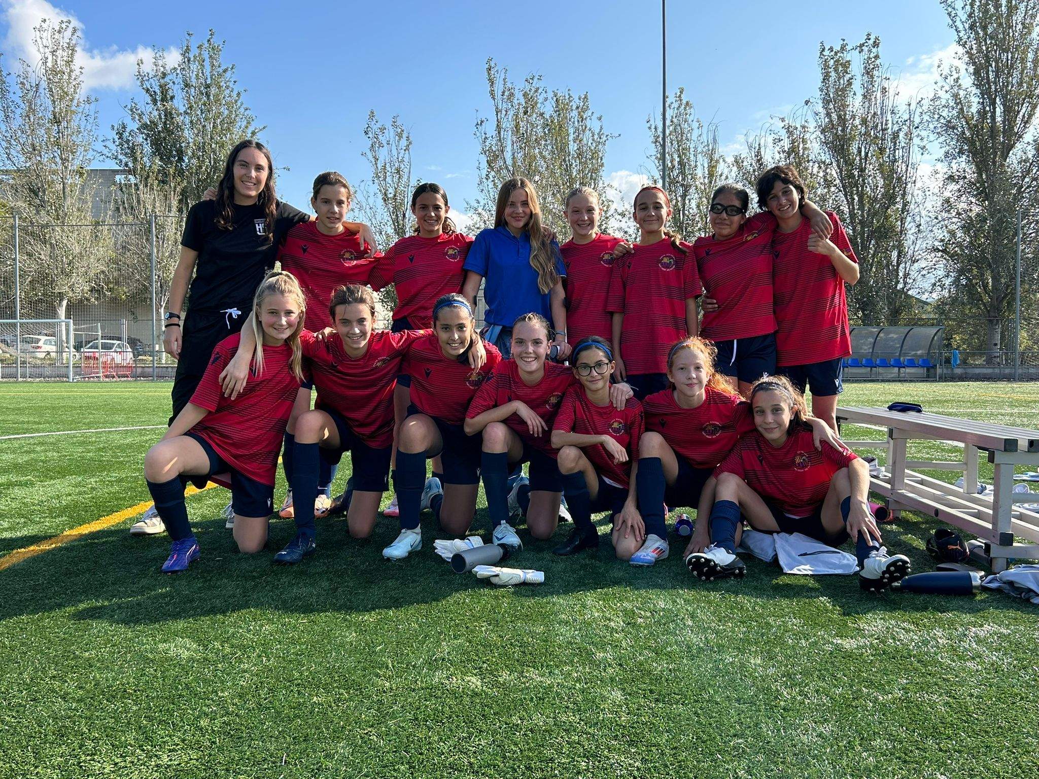 Equip infantil femení de la Penya Blaugrana Sant Cugat-H8S. FOTO: Penya Blaugrana Sant Cugat