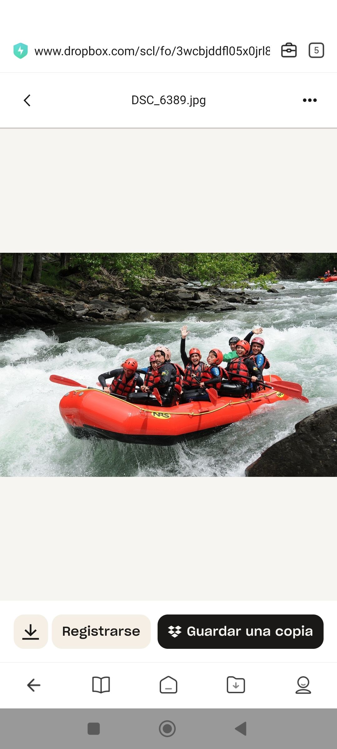 Rafting · Camarasa, Lleida FOTO: Emilio Llunell Nicolás 