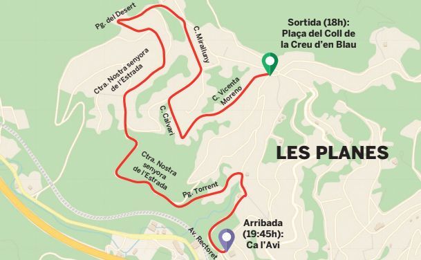 Recorregut de la Cavalcada de Reis a Les Planes. FOTO: Arxiu