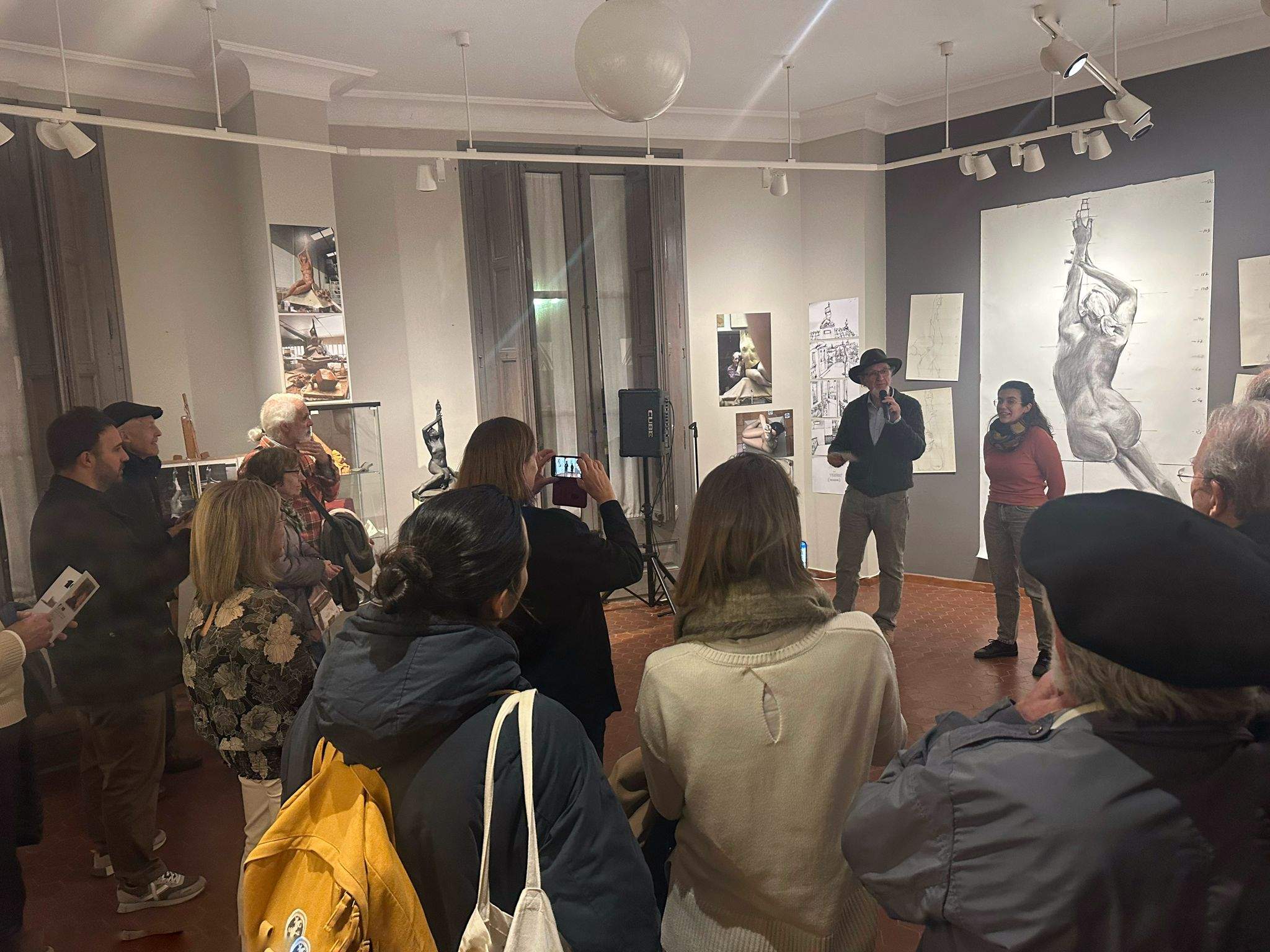 Inauguració de l'exposició en motiu del desè aniversari de Cal Gerrer. FOTO: Lluna Fabregat