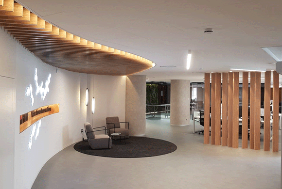 Projecte empresarial de l'estudi d'arquitectura i interiorisme Acento Estudio. FOTO: Cedida