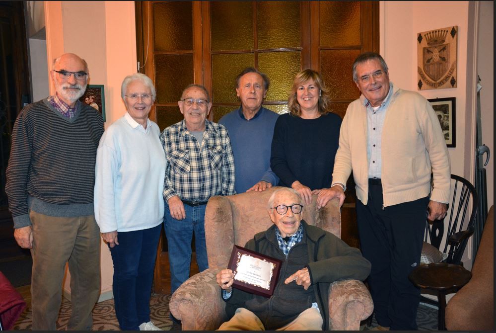  Homenatge a Octavi Galceran, cofundador del Club Muntanyenc, pel seu 100è aniversari. FOTO: Club Muntanyenc Sant Cugat