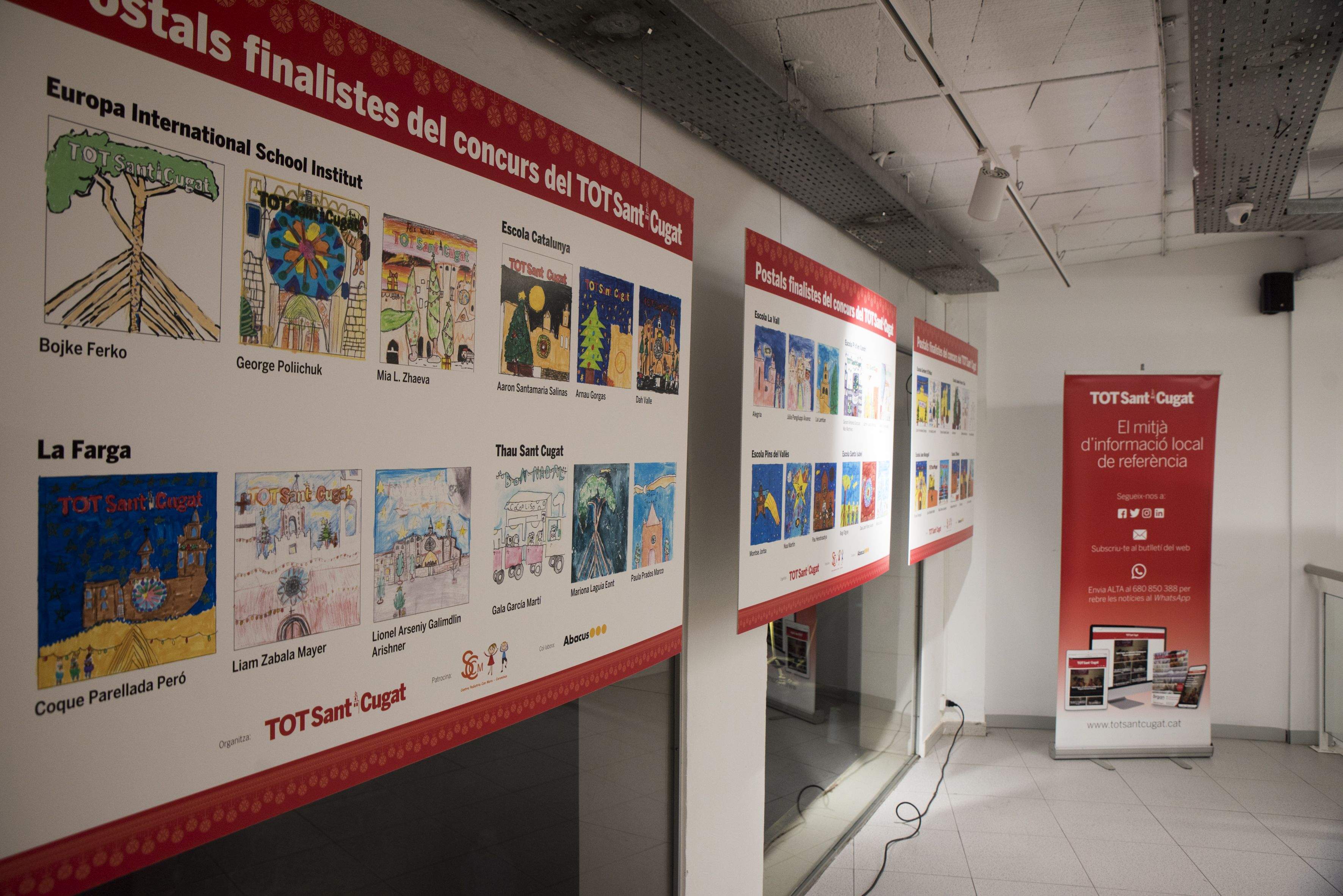 L'exposició de les postals de Nadal del TOT Sant Cugat estarà a l'Abacus fins el 7 de gener. FOTO: Bernat Millet