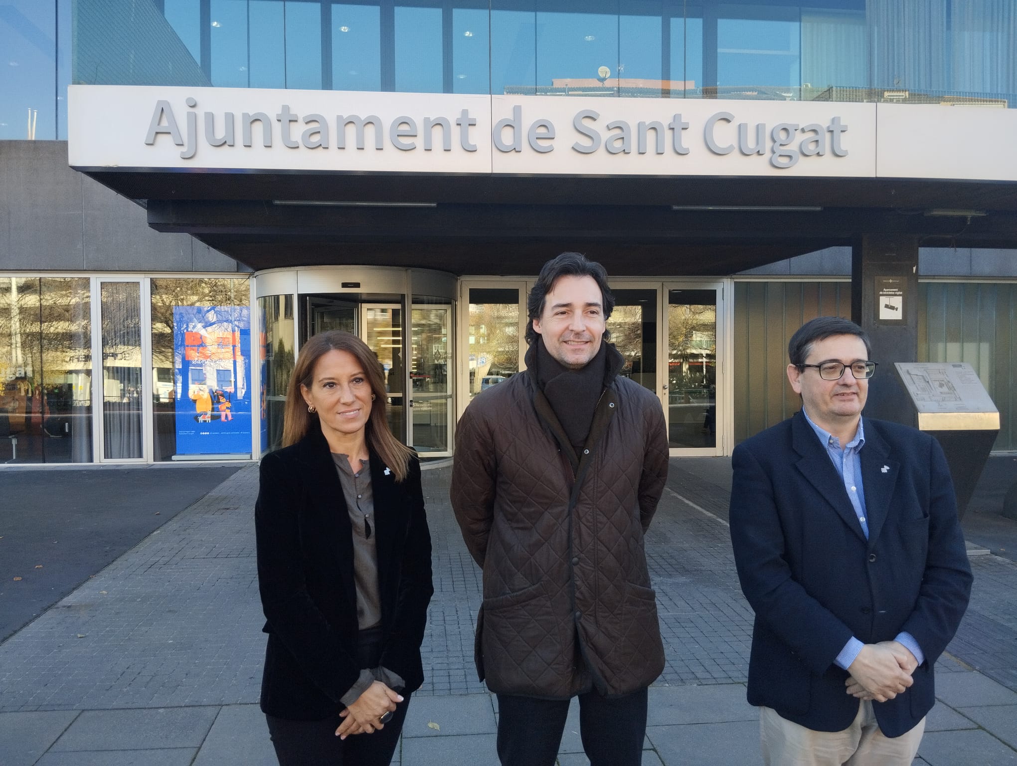 Estrella Salanova, Álvaro Benejam i Alfredo Bergua, del PP Sant Cugat FOTO: TOT